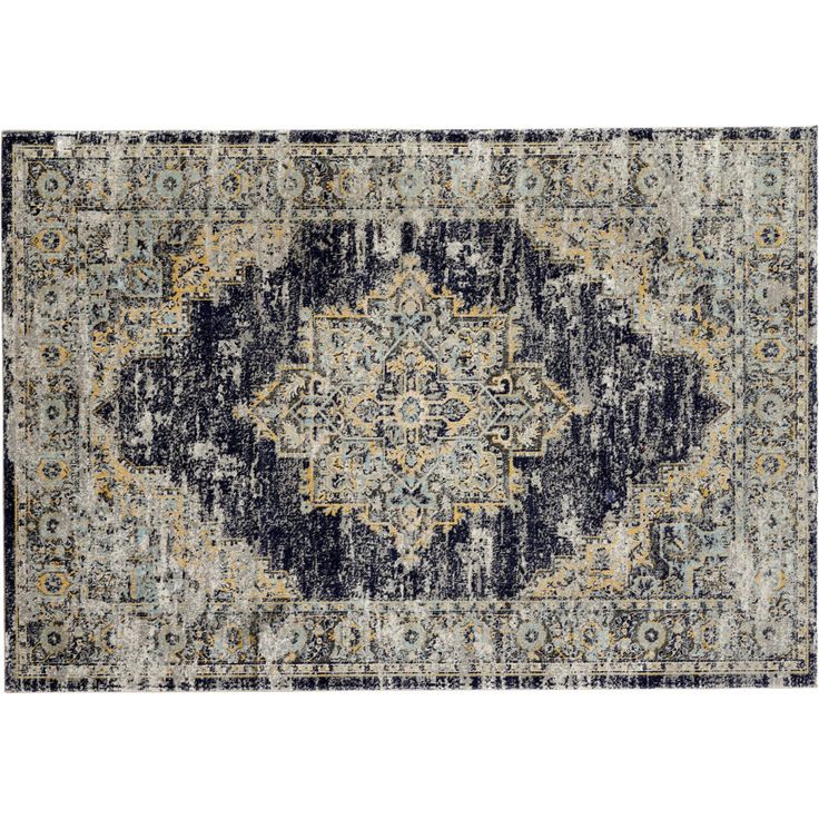 Terassimatto Brafab Amarante , 160x230cm, vaaleansininen/harmaa