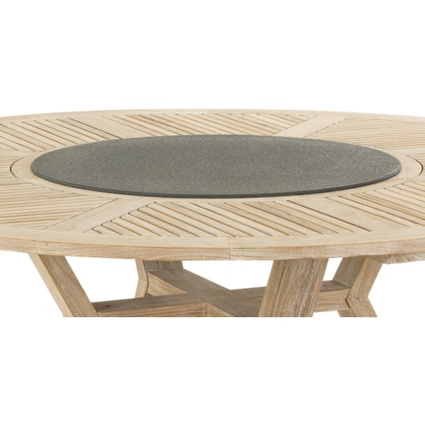 Pyörivä tarjotin Brafab Circus-ruokapöytään, Ø80cm, musta