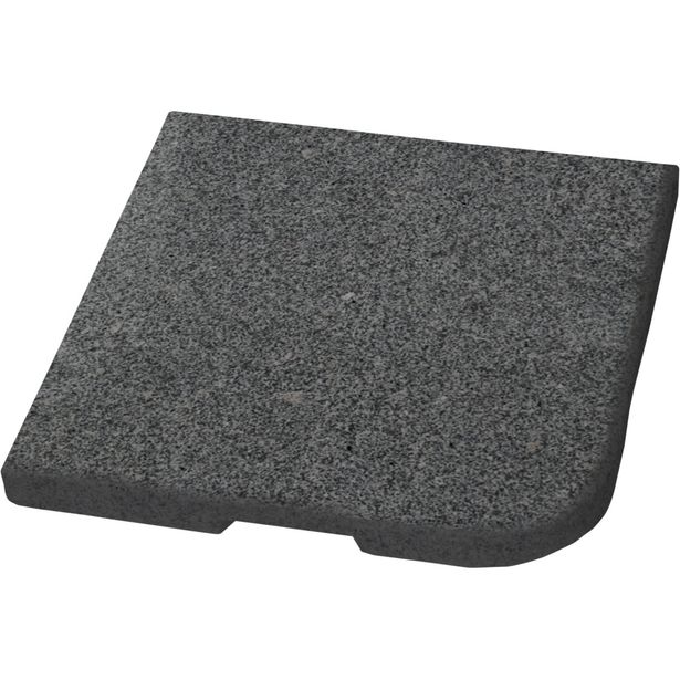 Aurinkovarjon jalustapaino Brafab Abetone, 48x48cm, harmaa