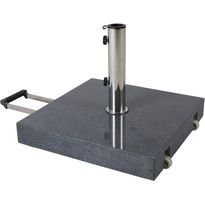 Aurinkovarjon jalusta Brafab Mito, kiiltävä harmaa, eri kokoja