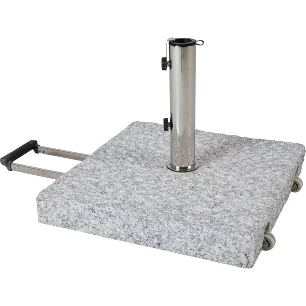 Aurinkovarjon jalusta Brafab Mito, harmaa, eri kokoja