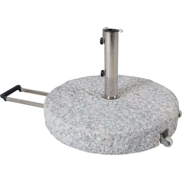 Aurinkovarjon jalusta Brafab Grosseto, 70kg, 4kpl, harmaa