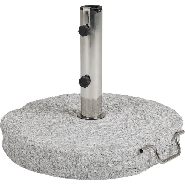 Aurinkovarjon jalusta Brafab Grosseto, 40kg, harmaa