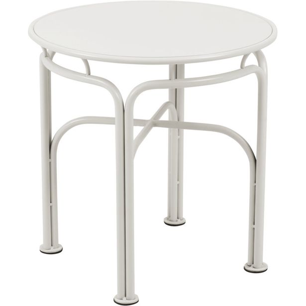 Sivupöytä Brafab Arts, Ø46cm, valkoinen