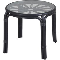 Sivupöytä Brafab Waltz, Ø57cm, musta