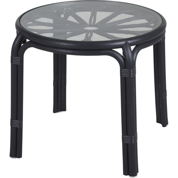 Sivupöytä Brafab Waltz, Ø57cm, musta