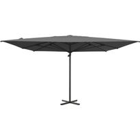 Aurinkovarjo Brafab Mozzo, 400x400cm, antrasiitti/harmaa