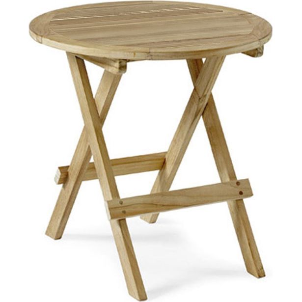 Sivupöytä Moni, taitettava, Ø50cm, tiikki