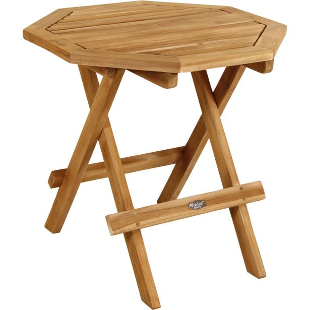 Sivupöytä Brafab Syros, Ø50, kokoontaittuva, tiikki