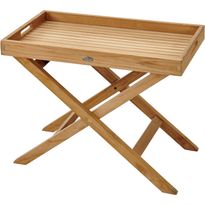 Tarjotinpöytä Brafab Turin, 70x40x53cm, kokoontaittuva, tiikki