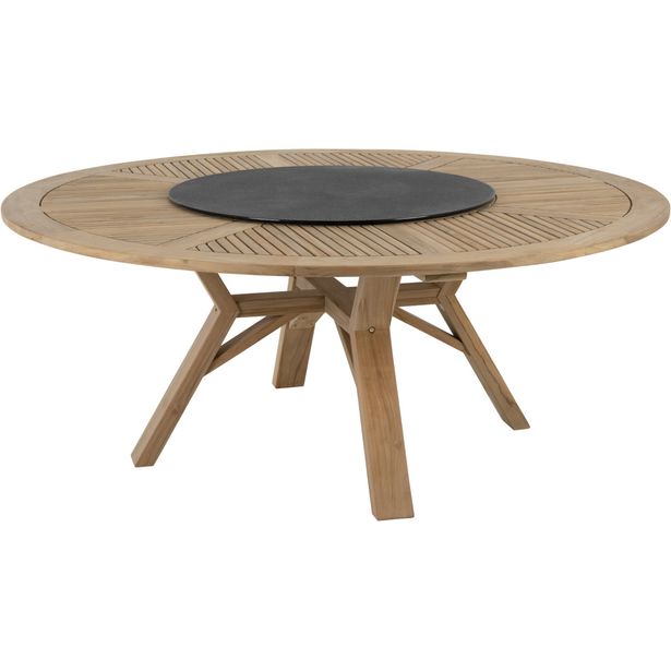 Pyöreä ruokapöytä terassille Brafab Circus, tiikki, eri kokoja