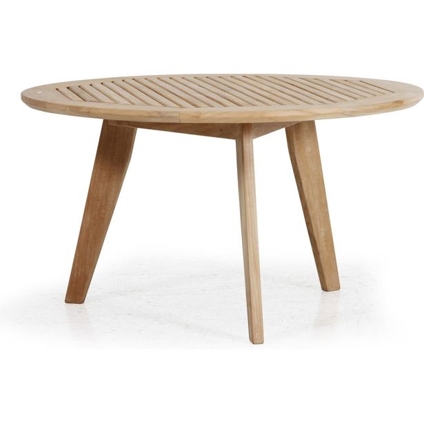 Sohvapöytä Kastos, Ø90cm, tiikki