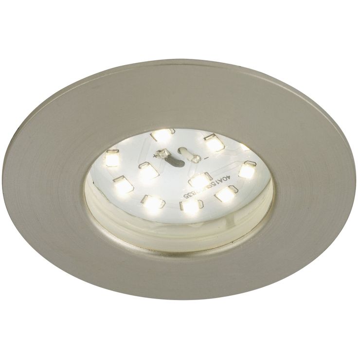 LED-alasvalo Briloner, 5W, IP 44, harjattu teräs