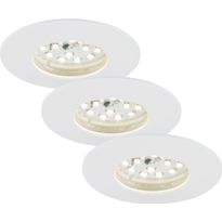 Alasvalo Briloner LED 5W IP44 upotettava valkoinen, 3kpl/pkt