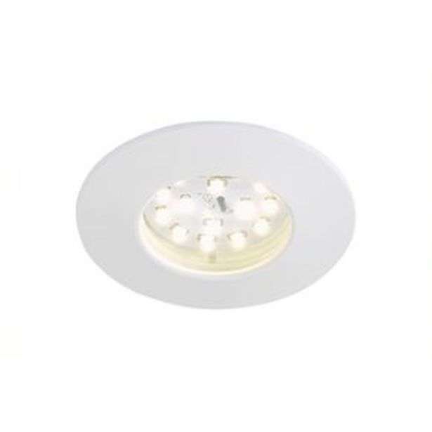 LED-alasvalo Briloner, 5W, IP44, ulkokäyttöön, valkoinen