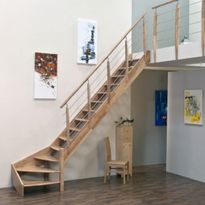 Portaat Byggera Prima, oikealle kääntyvä, pyökki