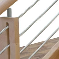 Porraskaide Byggera Complete- ja Prima-portaisiin, pyökki/ruostumaton teräs