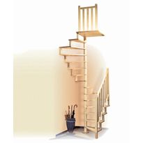 Kierreportaat Byggera Square Wood, Ø1200mm