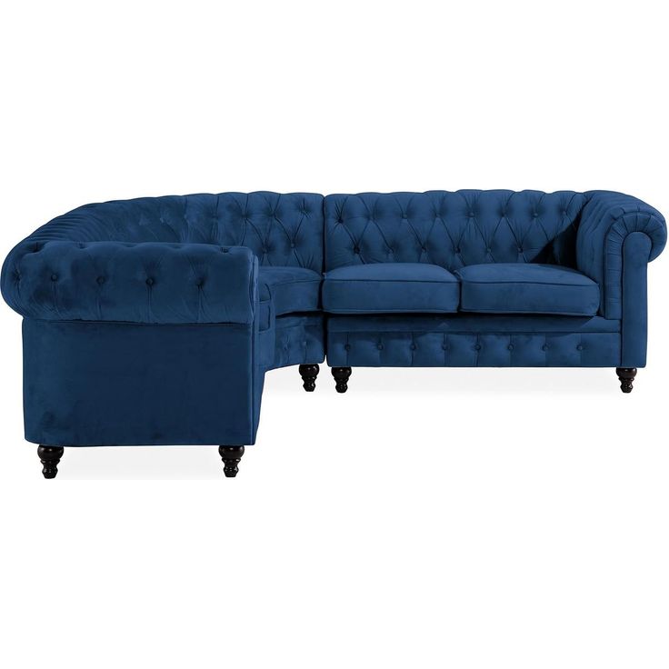 Kulmasohva Chesterfield 5 ist sininen