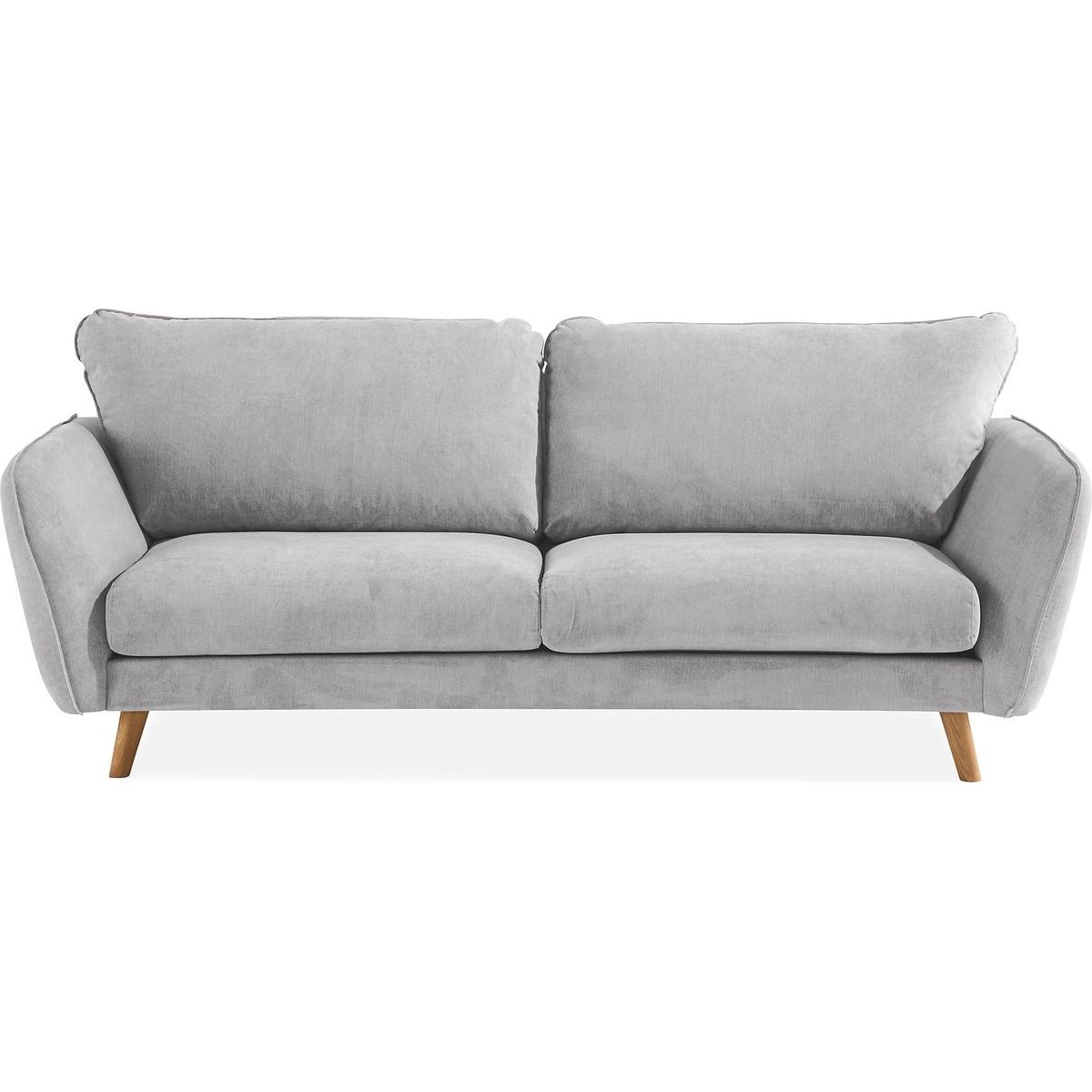 Sohva Trend Lyx 3 ist vaaleanharmaa/tammi