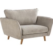 Nojatuoli In Living Trend beige/tammi