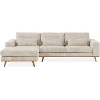 Divaanisohva Copenhagen 4 ist vakosametti vasen beige