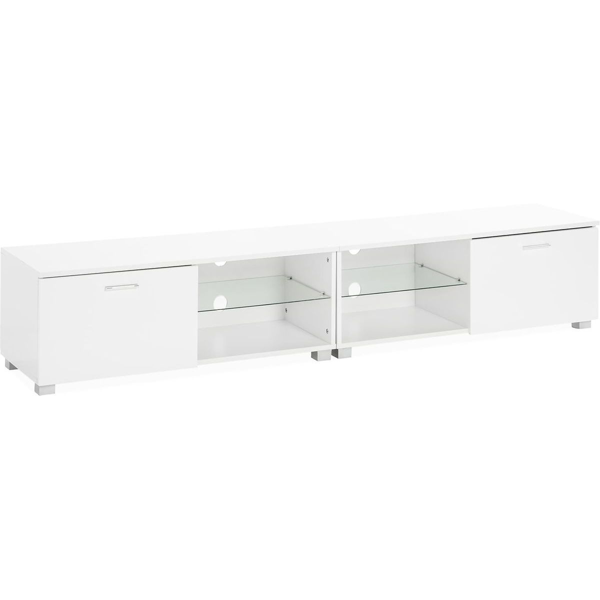 TV-taso Jugansbo 200cm LED-valaistus valkoinen