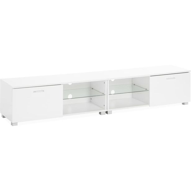 TV-taso Jugansbo 200cm LED-valaistus valkoinen