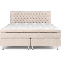 Sänkypaketti Drömvik Celine Medium lateksipatja 210x210cm sametti beige