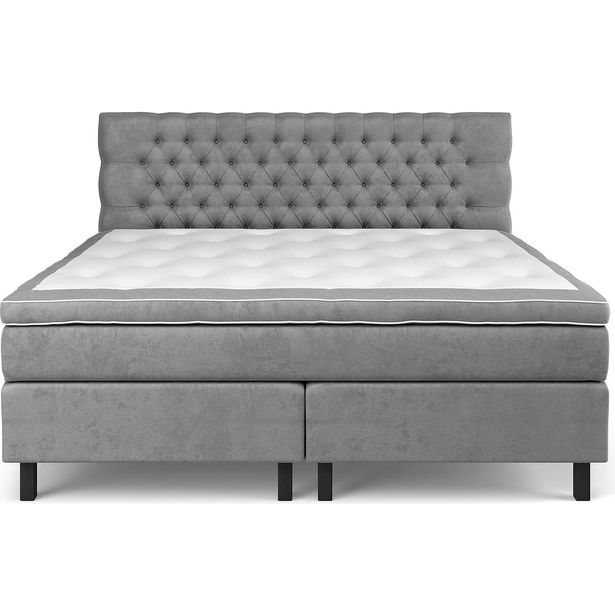 Sänkypaketti Drömvik Celine Medium 210x210cm harmaa/musta