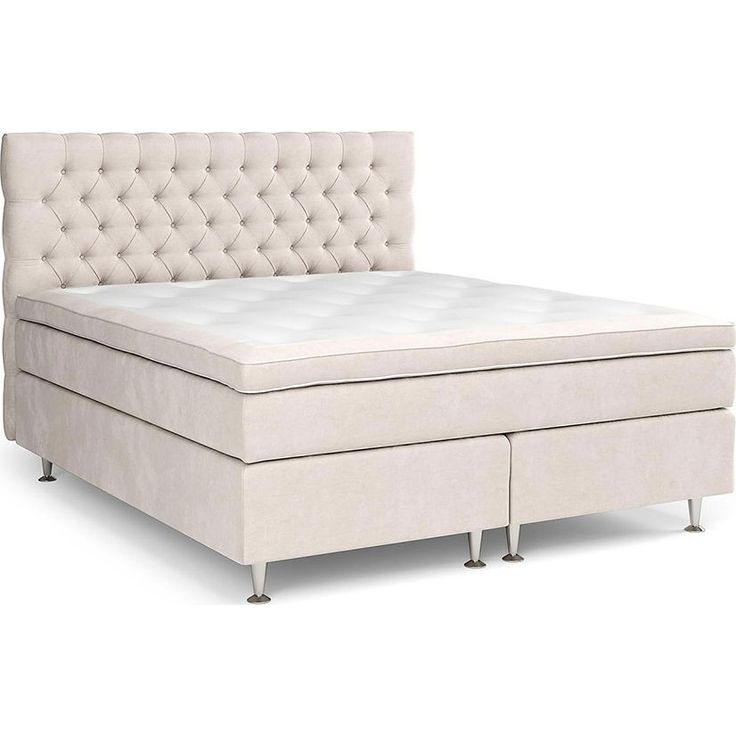 Jenkkisänky Drömvik Celine Medium 160x200cm sametti beige