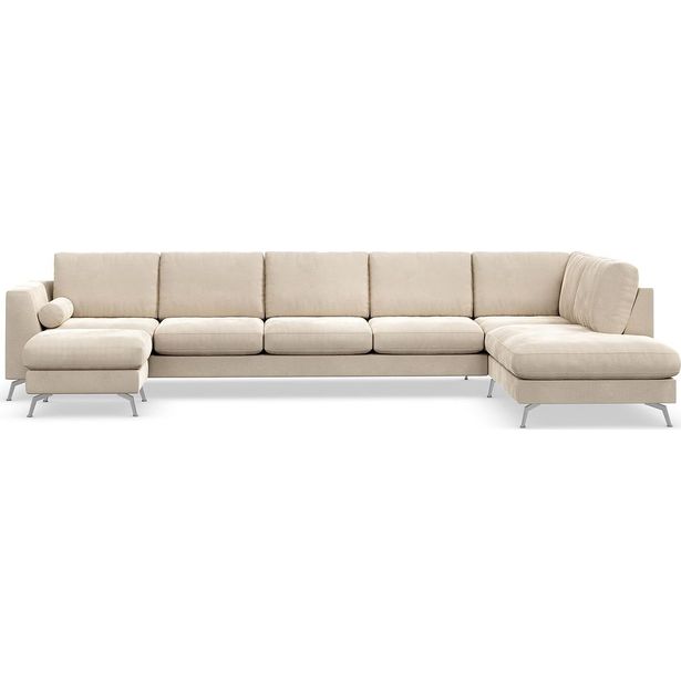 U-sohva Scandinavian Choice Ocean Lyx 6 ist vasen sametti beige