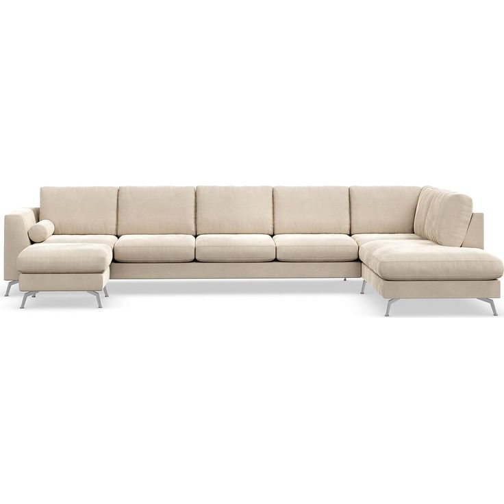 U-sohva Scandinavian Choice Ocean Lyx 6 ist vasen sametti beige