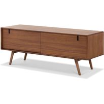 TV-taso Jerup 160x50cm massiivipähkinä ruskea