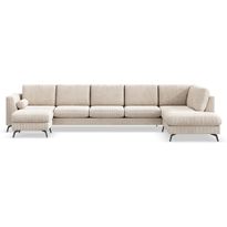 U-sohva Ocean 6 ist oikea vakosametti beige