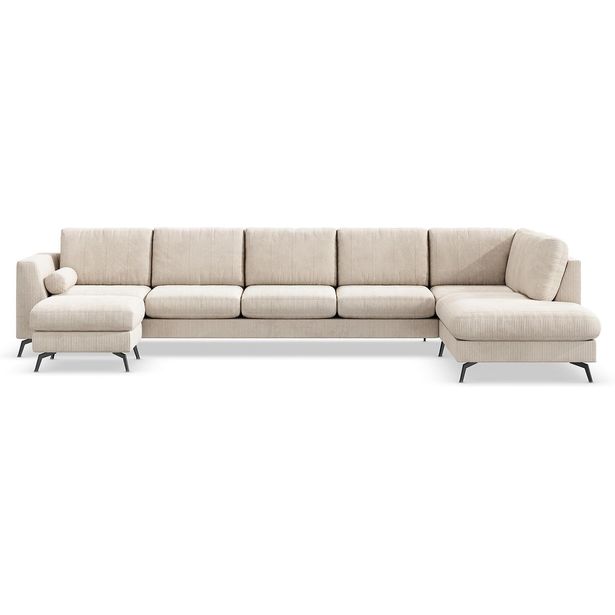 U-sohva Ocean 6 ist oikea vakosametti beige