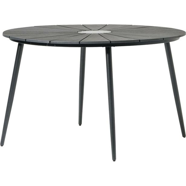 Ruokapöytä Roubai 120cm musta