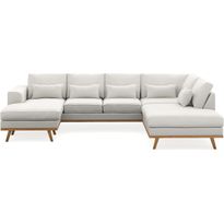 U-sohva Copenhagen 5 ist oikea pellavanbeige