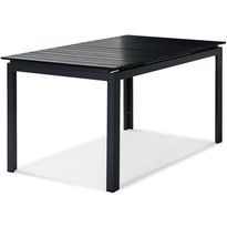 Ruokapöytä Tunis 152-210x90cm, jatkettava, musta