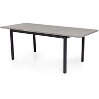 Pöytä Dalen, jatkettava, 152-210cm, musta/harmaa