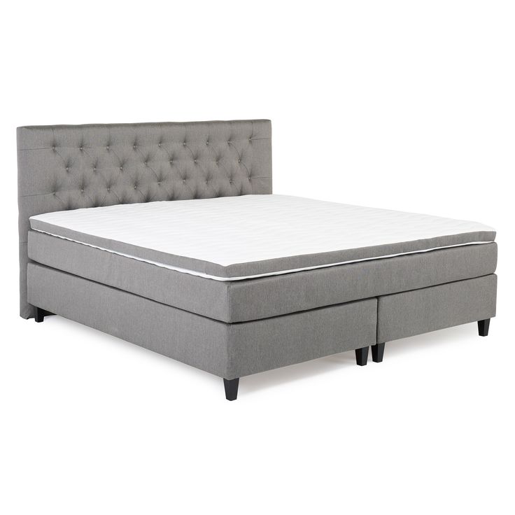 Jenkkisänkypaketti Manchester Style 210x210 cm mustat jalat matala sängynpääty