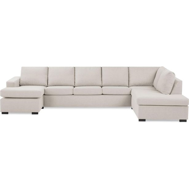 U-sohva Scandinavian Choice Crazy XL 1+3+1 ist oikea matalat jalat beige/musta