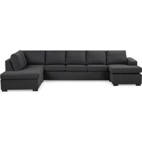 U-sohva Scandinavian Choice Crazy XL 6 ist vasen tummanharmaa