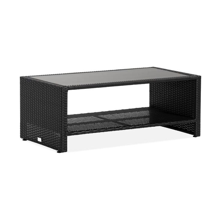 Pöytä Kultaranta musta avonainen 113x58x44