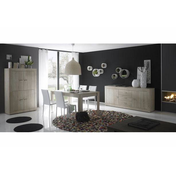 Kaappi Dubrovnik 4 ovella 162x102x43 cm beige