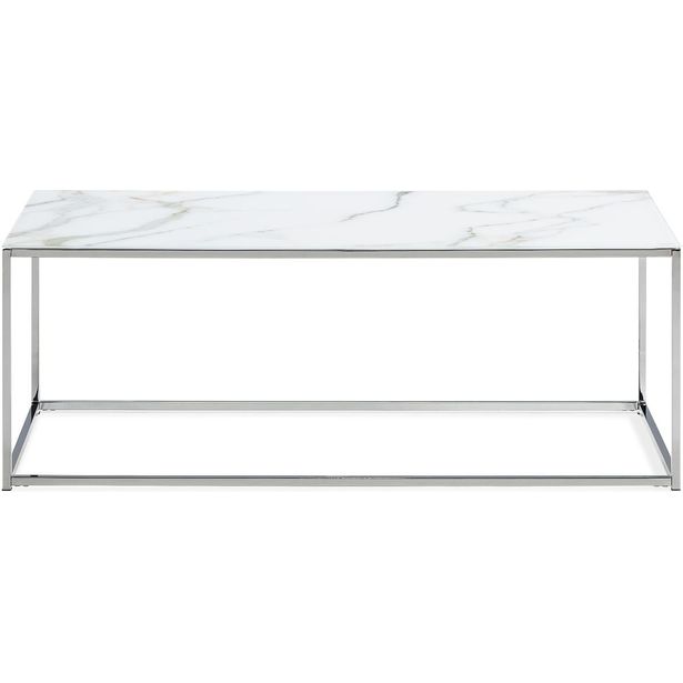 Sohvapöytä Concept 55 Nelly 120cm marmorikuvio harmaa/valkoinen