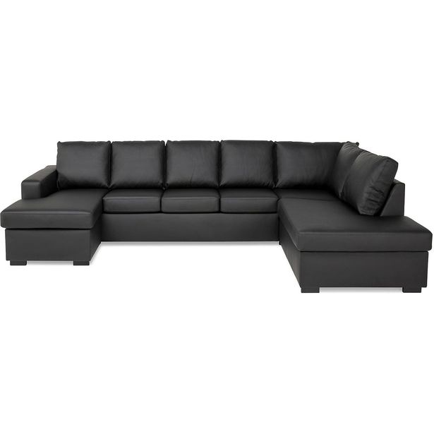 U-sohva Scandinavian Choice Crazy XL 300cm 6 ist oikea keinonahka antrasiitti