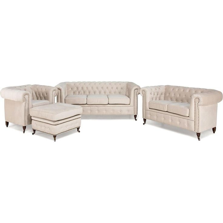 Sohvaryhmä Manor House Chesterfield Deluxe 6 ist beige
