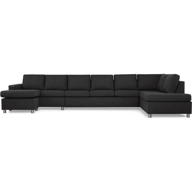 U-sohva Scandinavian Choice Crazy XXL 7 ist oikea antrasiitti/metalli