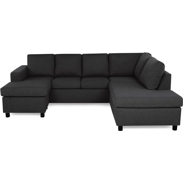 U-sohva Scandinavian Choice Crazy L 3 ist oikea antrasiitti